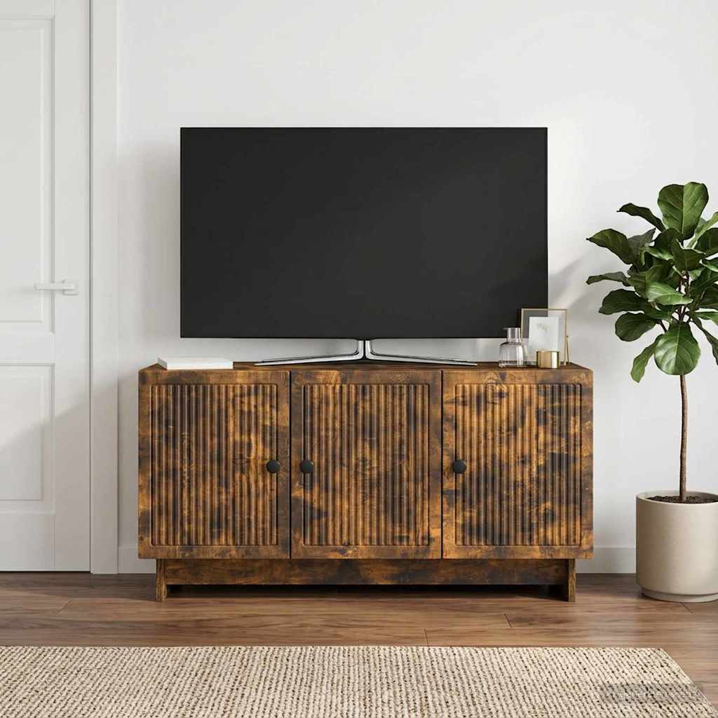 TV-skab Røget eg 99 x 34,5 x 50 cm Konstrueret træ