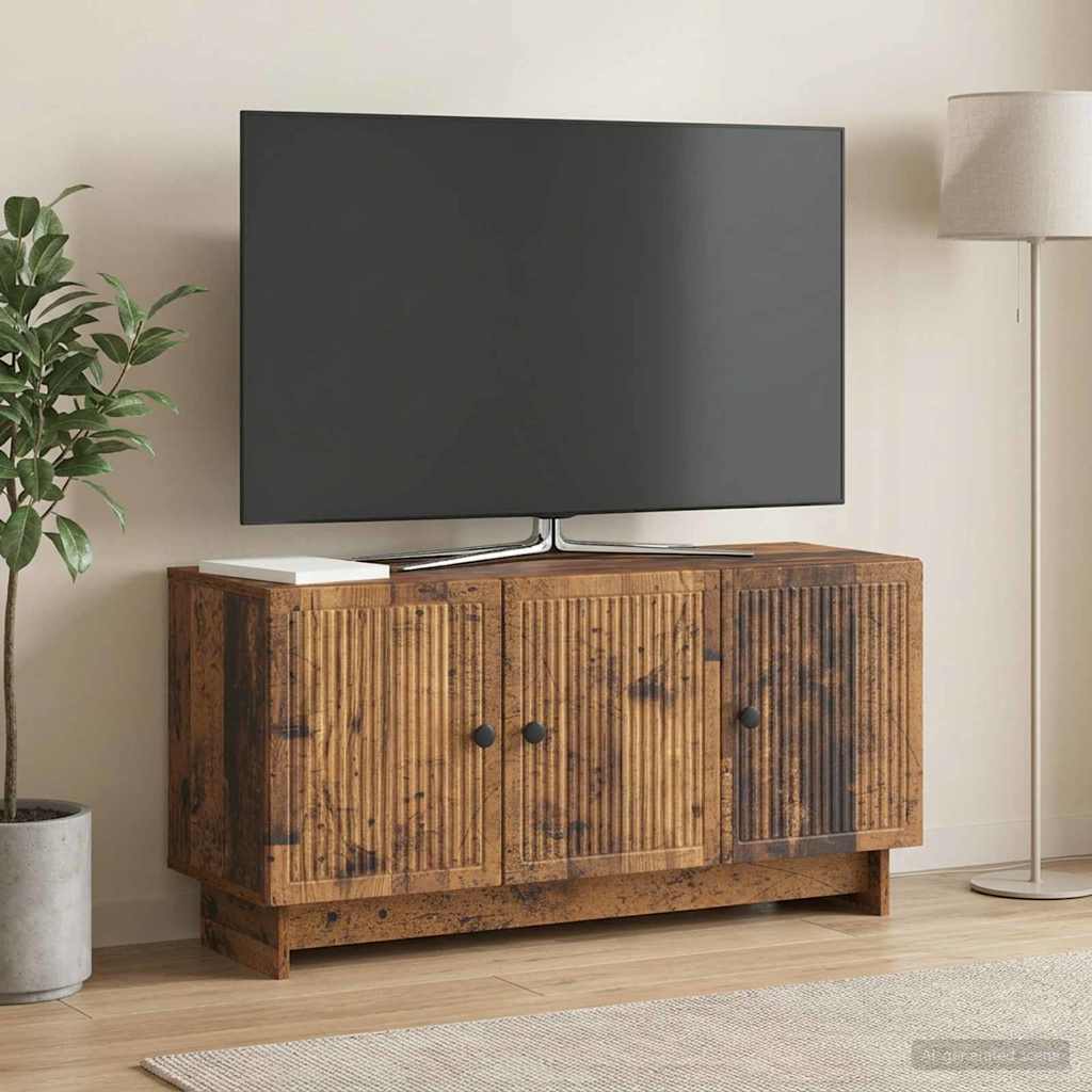 TV-skab Gammelt træ 99 x 34,5 x 50 cm Konstrueret træ