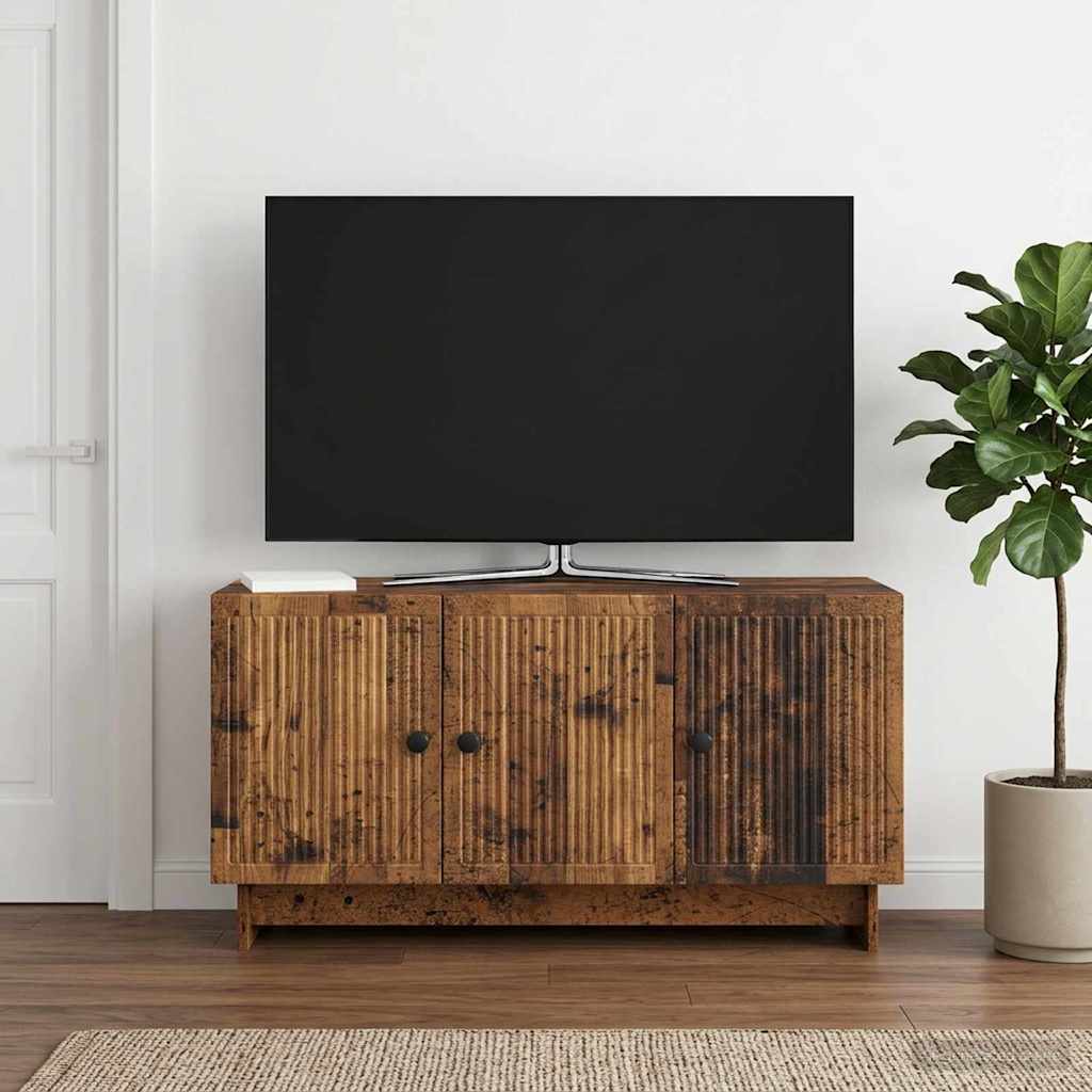 TV-skab Gammelt træ 99 x 34,5 x 50 cm Konstrueret træ