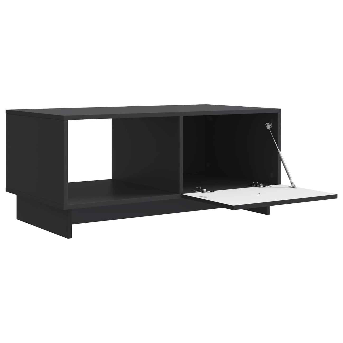 Sofabord Sort 90 x 50 x 40 cm Konstrueret træ