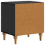 Natskab med skuffe 2 pcs Sort 43 x 34,5 x 48 cm Konstrueret træ