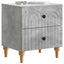 Natskab 2 pcs Betongrå 43 x 34,5 x 48 cm Konstrueret træ