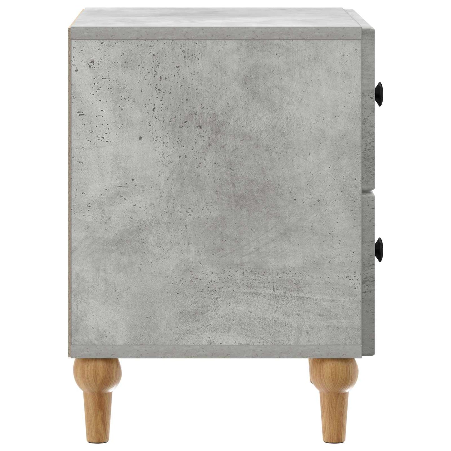 Natskab 2 pcs Betongrå 43 x 34,5 x 48 cm Konstrueret træ