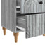 Natskab 2 pcs Grå sonoma-eg 43 x 34,5 x 48 cm Konstrueret træ