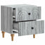 Natskab 2 pcs Grå sonoma-eg 43 x 34,5 x 48 cm Konstrueret træ