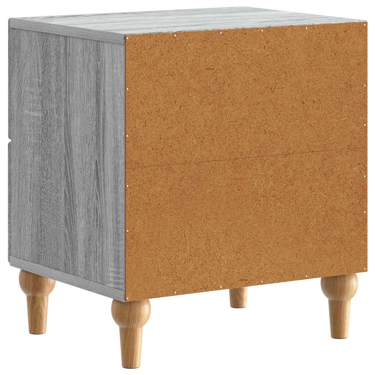 Natskab 2 pcs Grå sonoma-eg 43 x 34,5 x 48 cm Konstrueret træ