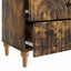 Natskab med skuffe Røget eg 62 x 34,5 x 48 cm Konstrueret træ