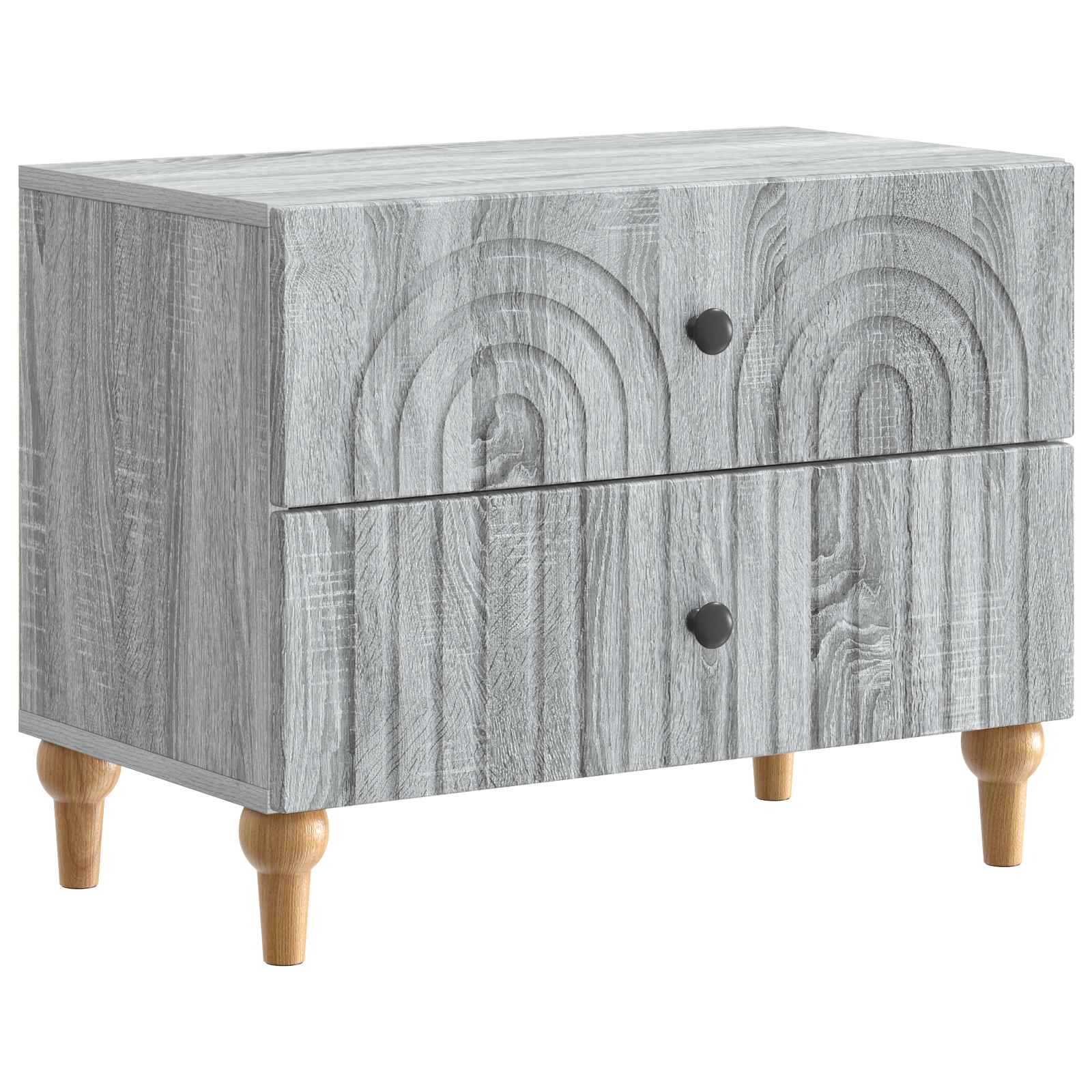 Natskab Grå sonoma-eg 62 x 34,5 x 48 cm Konstrueret træ billede