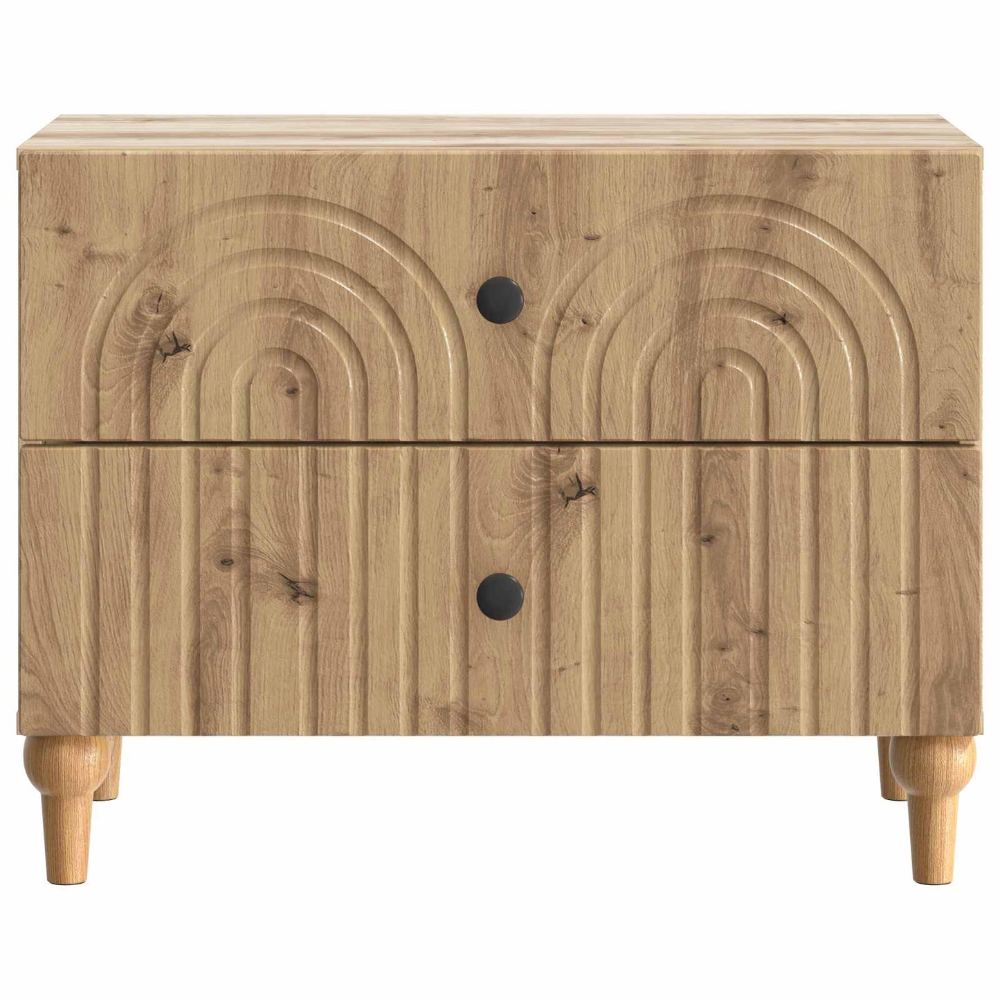 Natskab med skuffe Artisan-eg 62 x 34,5 x 48 cm Konstrueret træ