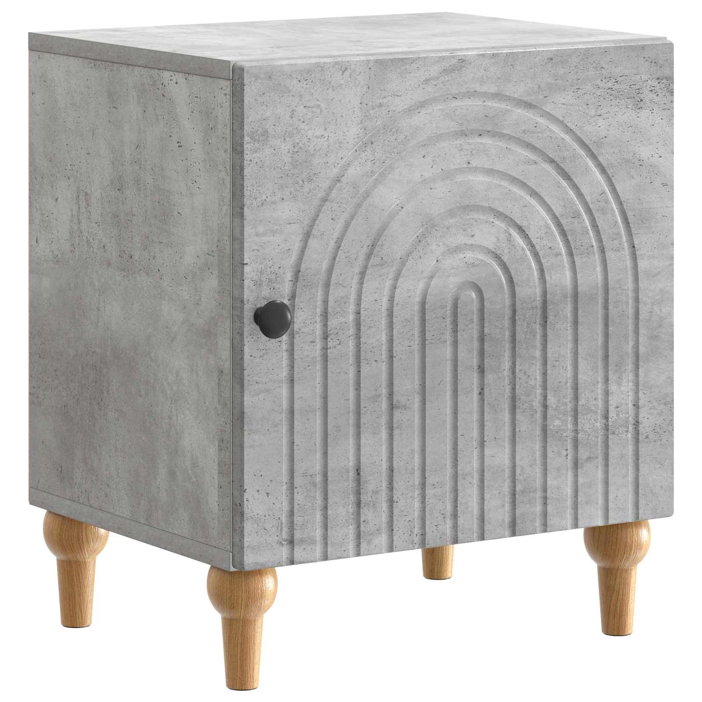 Natskab 2 pcs Betongrå 43 x 34,5 x 50 cm Konstrueret træ