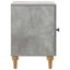 Natskab 2 pcs Betongrå 43 x 34,5 x 50 cm Konstrueret træ