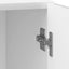 Natskab 2 pcs Hvid højglans 43 x 34,5 x 50 cm Konstrueret træ