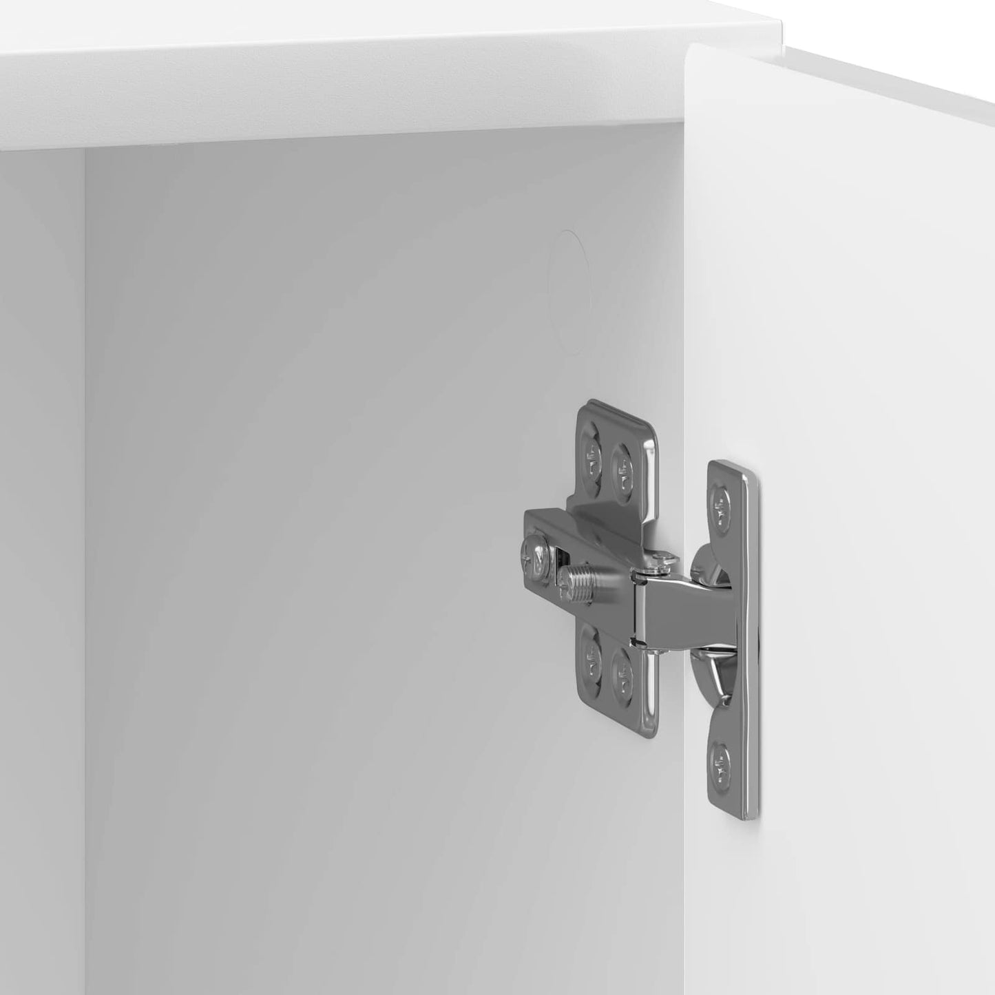 Natskab 2 pcs Hvid højglans 43 x 34,5 x 50 cm Konstrueret træ