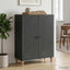 Sideboard Sort 66 x 34,5 x 90 cm Konstrueret træ