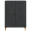 Sideboard Sort 66 x 34,5 x 90 cm Konstrueret træ
