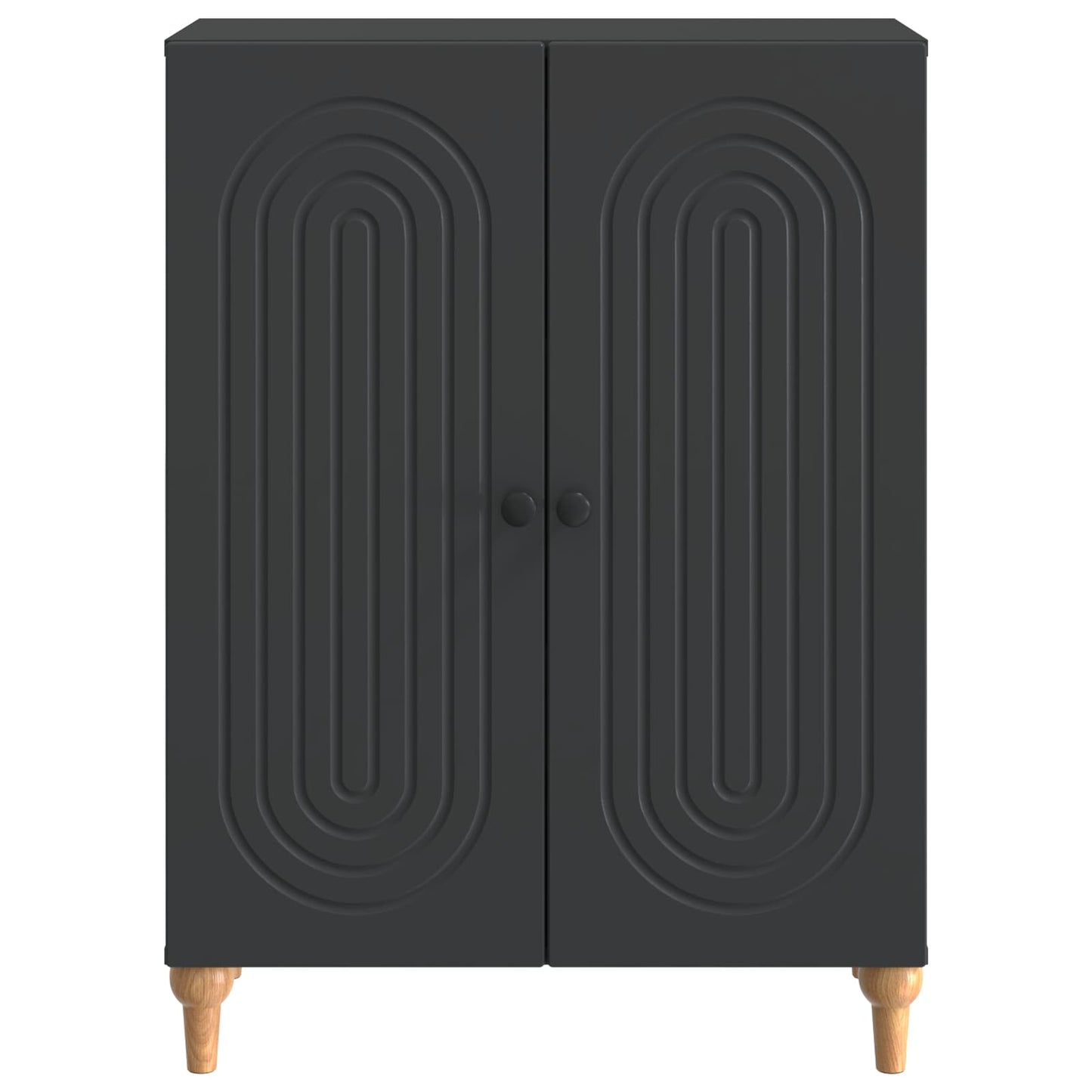 Sideboard Sort 66 x 34,5 x 90 cm Konstrueret træ