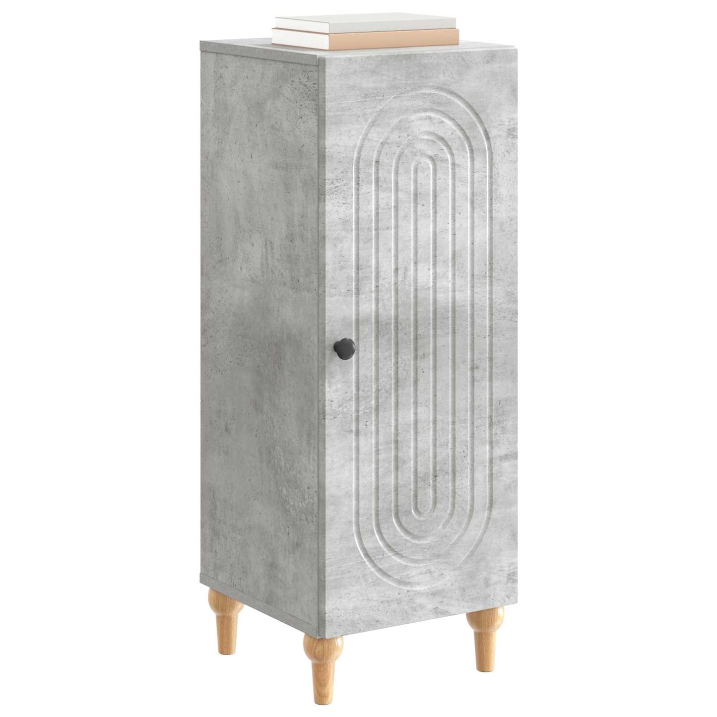 Sideboard Betongrå 33 x 34,5 x 90 cm Konstrueret træ