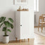 Sideboard Hvid højglans 33 x 34,5 x 90 cm Konstrueret træ