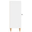 Sideboard Hvid højglans 33 x 34,5 x 90 cm Konstrueret træ