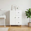 Sideboard Hvid 66 x 34,5 x 90 cm Konstrueret træ