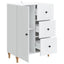 Sideboard Hvid 66 x 34,5 x 90 cm Konstrueret træ