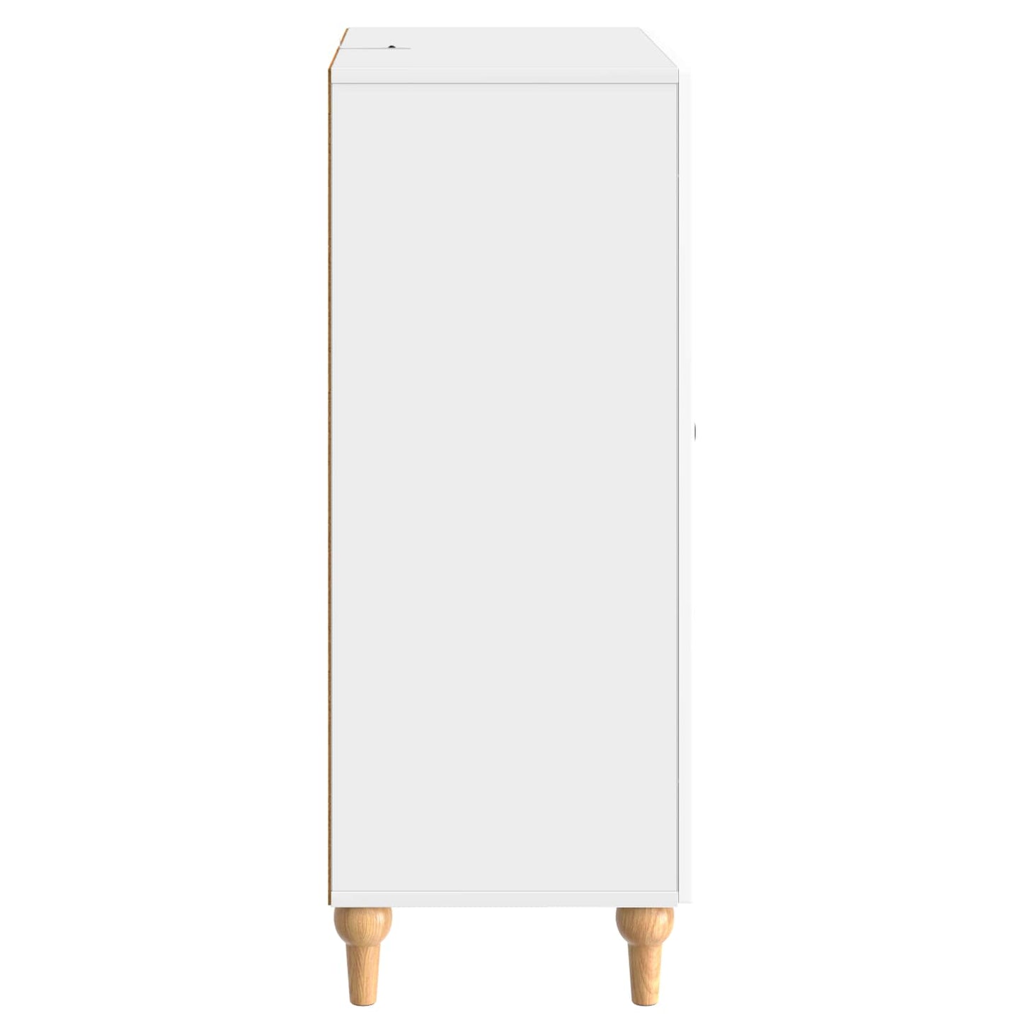 Sideboard Hvid højglans 66 x 34,5 x 90 cm Konstrueret træ