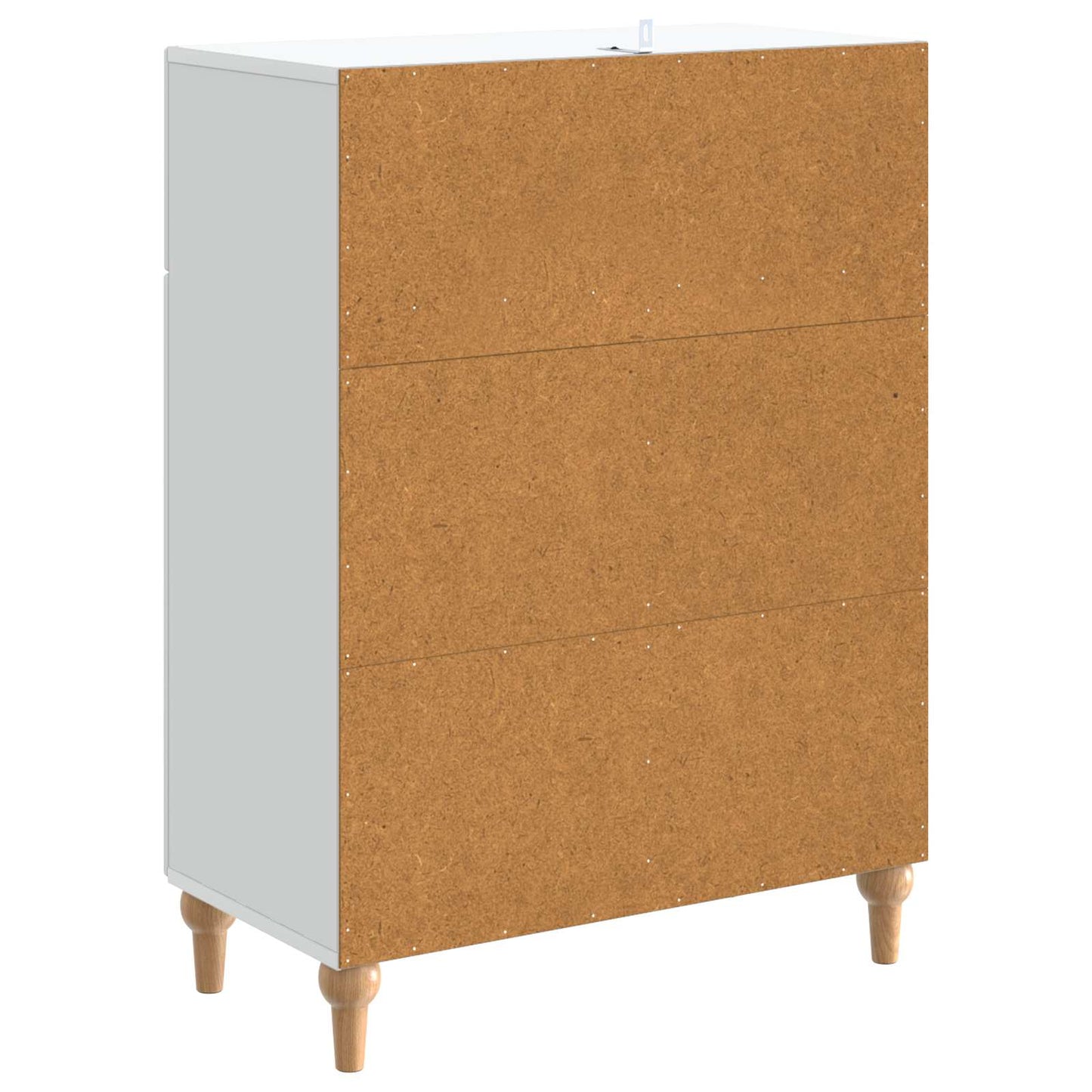 Sideboard Hvid 66 x 34,5 x 90 cm Konstrueret træ