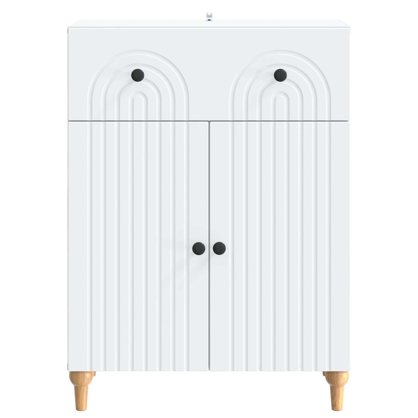 Sideboard Hvid 66 x 34,5 x 90 cm Konstrueret træ
