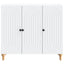 Sideboard Hvid 89 x 34,5 x 80 cm Konstrueret træ