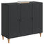 Sideboard Sort 89 x 34,5 x 80 cm Konstrueret træ