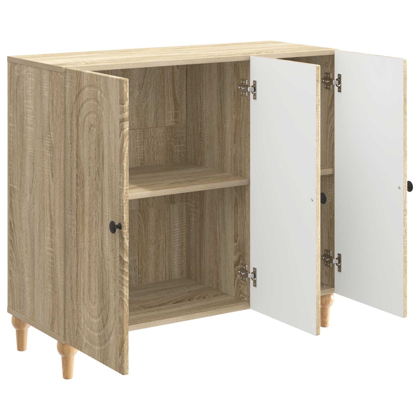Sideboard Sonoma-eg 89 x 34,5 x 80 cm Konstrueret træ