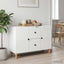 TV-skab Hvid højglans 89 x 34,5 x 60 cm Konstrueret træ