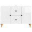 TV-skab Hvid højglans 89 x 34,5 x 60 cm Konstrueret træ