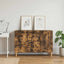 TV-skab Røget eg 89 x 34,5 x 60 cm Konstrueret træ
