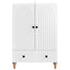 Sideboard Hvid 66 x 34,5 x 95 cm Konstrueret træ