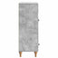 Sideboard med skuffe Betongrå 66 x 34,5 x 95 cm Konstrueret træ