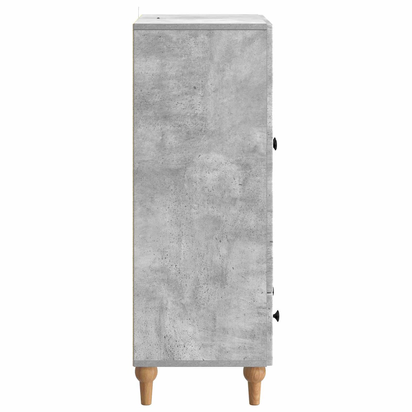 Sideboard med skuffe Betongrå 66 x 34,5 x 95 cm Konstrueret træ