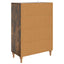 Sideboard med skuffe Røget eg 66 x 34,5 x 95 cm Konstrueret træ
