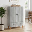 Sideboard Grå sonoma-eg 66 x 34,5 x 95 cm Konstrueret træ