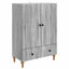 Sideboard Grå sonoma-eg 66 x 34,5 x 95 cm Konstrueret træ