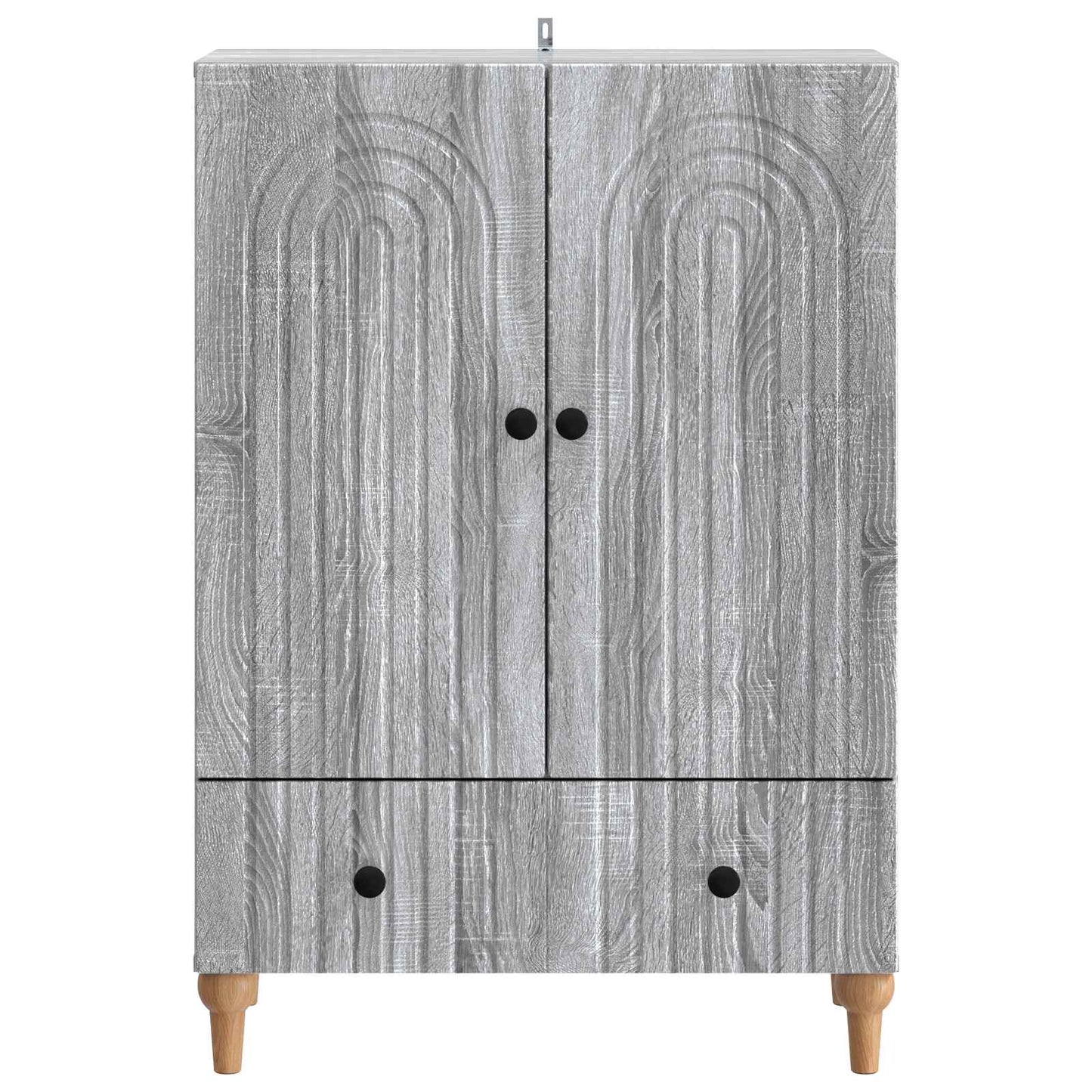 Sideboard Grå sonoma-eg 66 x 34,5 x 95 cm Konstrueret træ