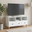 TV-skab Hvid 102 x 34,5 x 50 cm Konstrueret træ