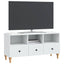 TV-skab Hvid 102 x 34,5 x 50 cm Konstrueret træ