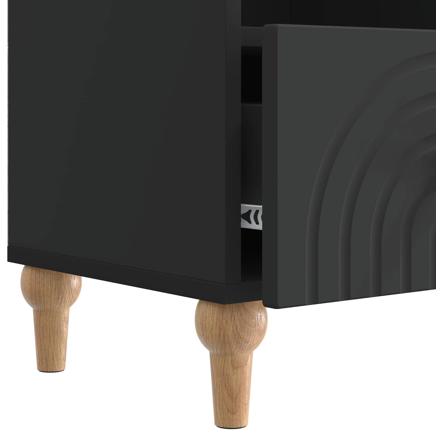 TV-skab Sort 102 x 34,5 x 50 cm Konstrueret træ