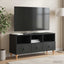 TV-skab Sort 102 x 34,5 x 50 cm Konstrueret træ