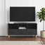 TV-skab Sort 102 x 34,5 x 50 cm Konstrueret træ