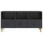 TV-skab Sort 102 x 34,5 x 50 cm Konstrueret træ