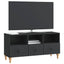 TV-skab Sort 102 x 34,5 x 50 cm Konstrueret træ