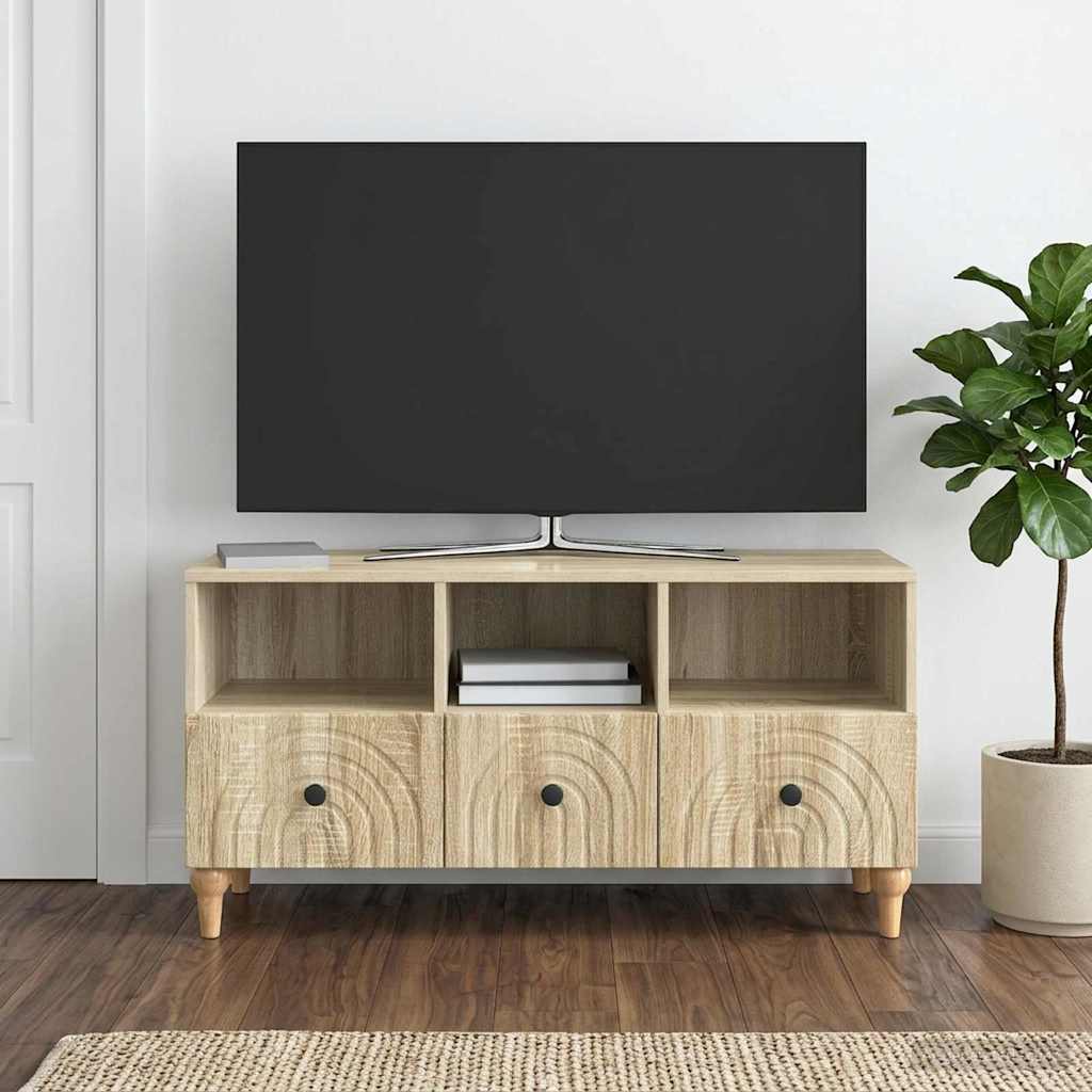 TV-skab Sonoma eg 102 x 34,5 x 50 cm Konstrueret træ