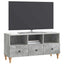 TV-skab BetonGrå 102 x 34,5 x 50 cm Konstrueret træ